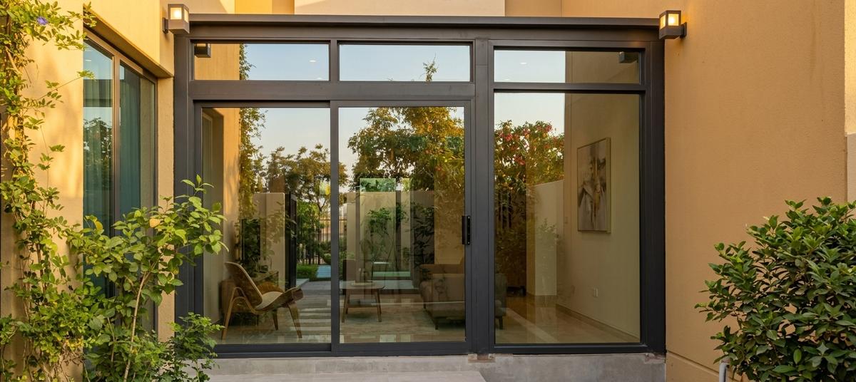 Glass room walkway extension