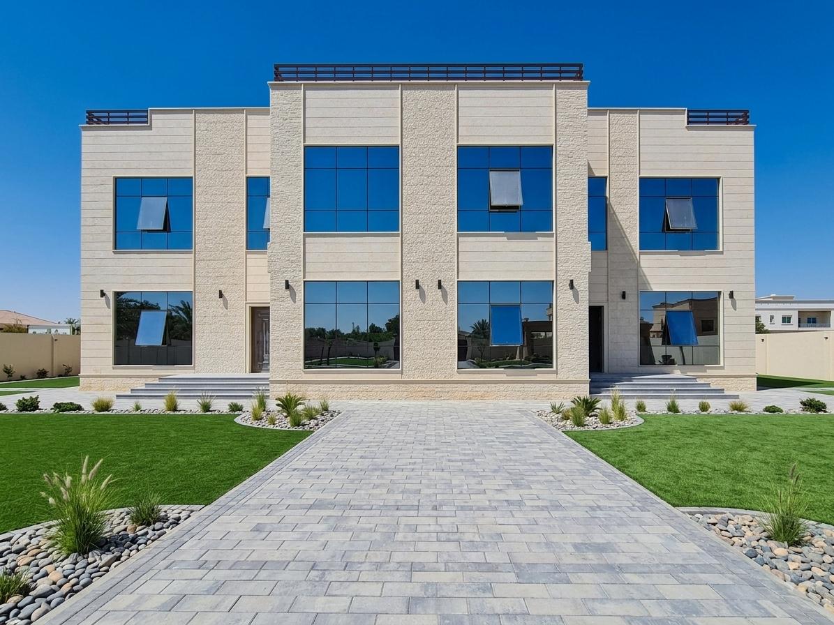 Modern villa facade design reference